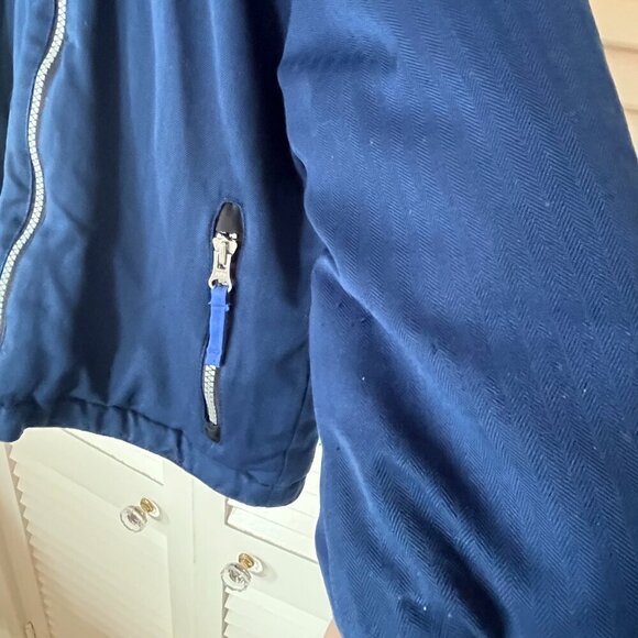 Obermeyer kids hooded jacket insulated navy blue 4 - Picture 2 of 14